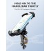 Motorcycle Phone Mount, Upgrade [Full Protection] [Security Lock] Bike Phone Mount 360° Rotatable, Phone Holder for Bicycle, Scooter, Handlebar, Widely Compatible with Cellphones (4.7-6.7”)