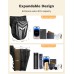 Thigh Bag with Leg Strap, Drop Leg Bag for Women Men, Water-Resistant Motorcycle Leg Bag, Sturdy EVA Drop Leg Pouch, Expandable Storage Hip Bag for Cycling Hiking Climbing Fishing